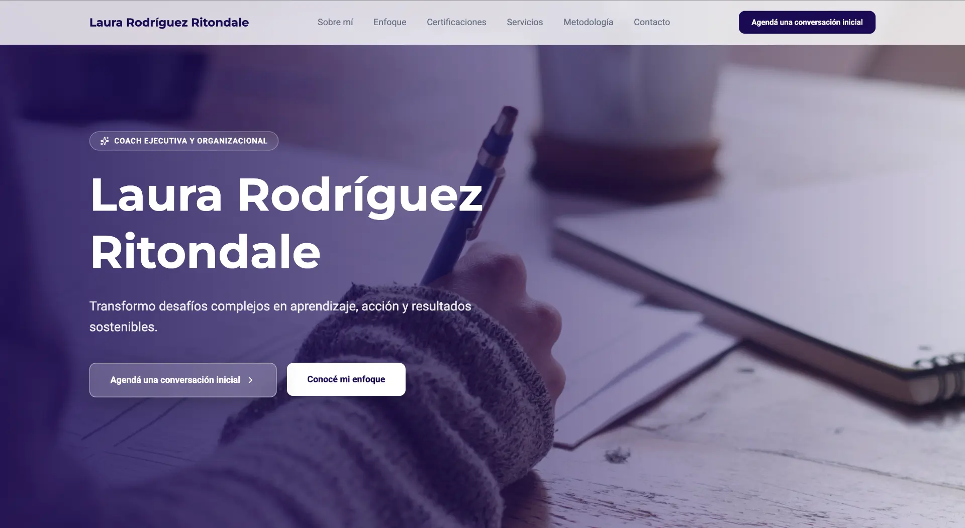 Laura Rodríguez Coach — sitio web